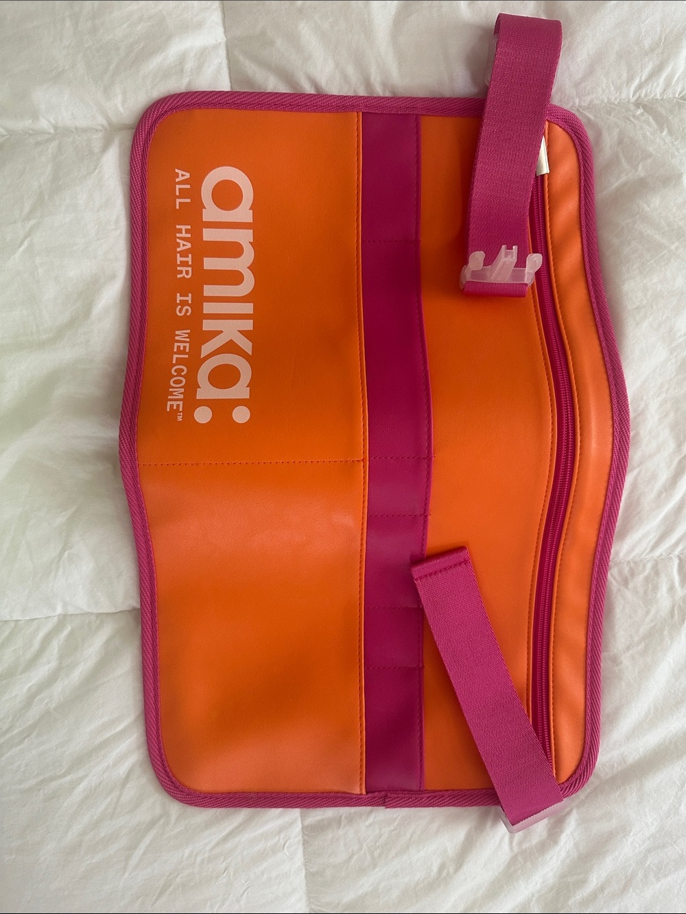 amika Orange and Pink Styling Tool Organizer